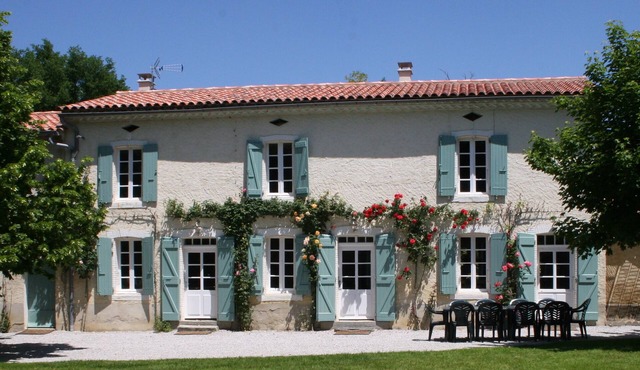 Spacious farmhouse with private large heated enclosed pool and extensive grounds