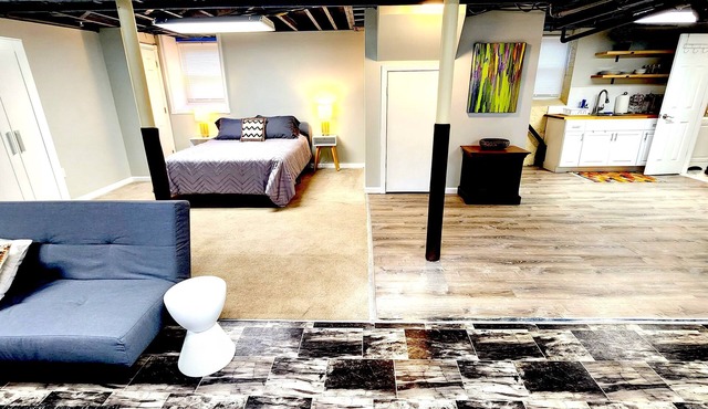 Spacious Garden Apartment with Office and Private Entrance