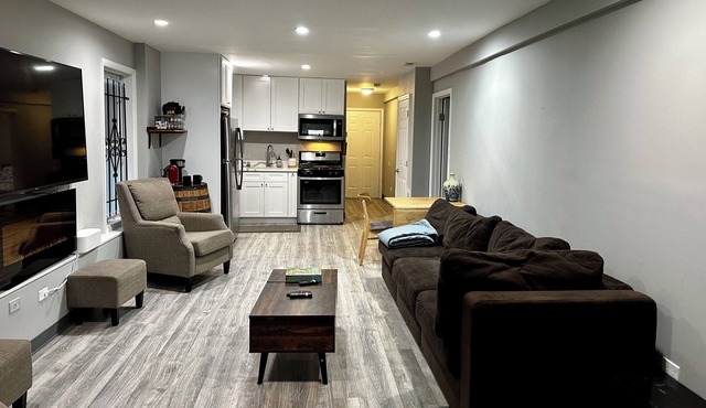 Spacious Garden Level Apartment Irving Park - Convenient, Quiet, and Cozy