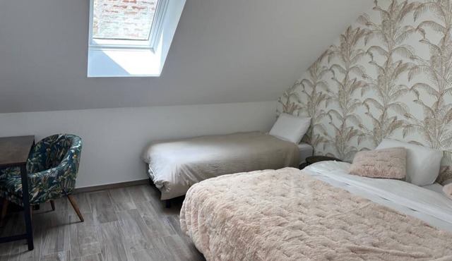 Spacious gîte with jacuzzi-sauna area, reception room and terrace with games.