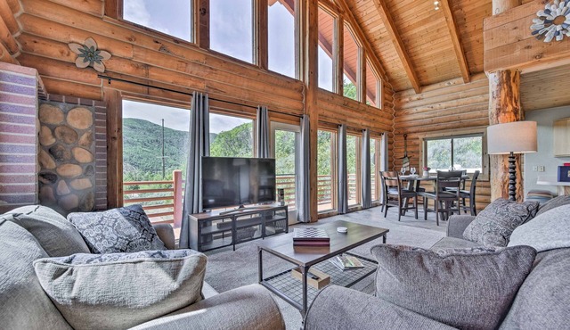 Spacious Hilltop Cabin w/Deck & Scenic Views!