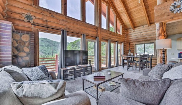 Spacious Hilltop Cabin w/Deck & Scenic Views!
