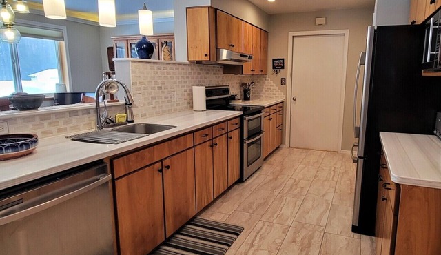 Spacious Home on a Rushing Glacier Fed Creek