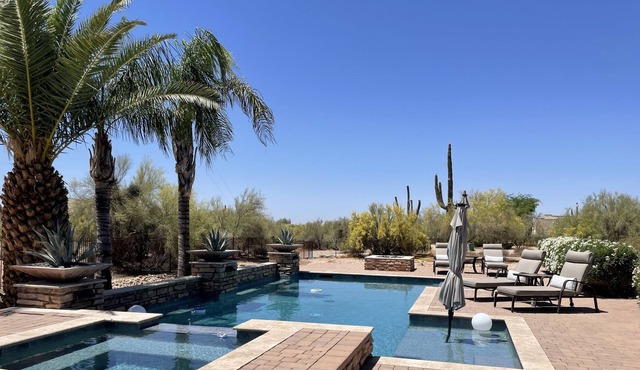 Spacious Home, Resort Style Pool area in a private sanctuary like setting