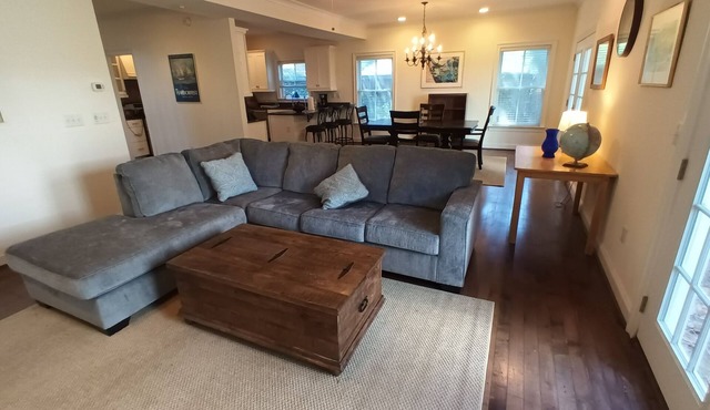 Spacious home with 3 large BRs, clean and comfortable w/8-min walk to the beach.
