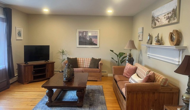 Spacious home with a view of the Shark River and a game room.