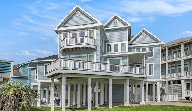 Spacious home with ocean-view balconies and chef's kitchen
