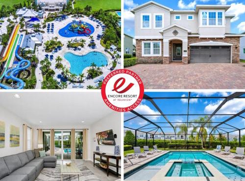Spacious Home With Private Pool Near Disney With Waterpark & Resort Access At Encore Resort - 7720Ff