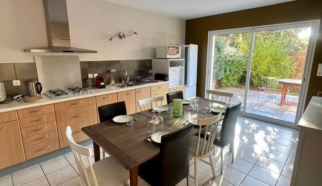 Spacious house for 8 people.