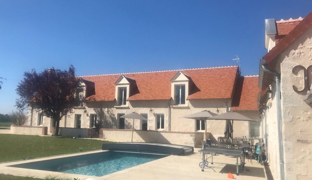 Spacious house, private pool, 10 to 19 p.