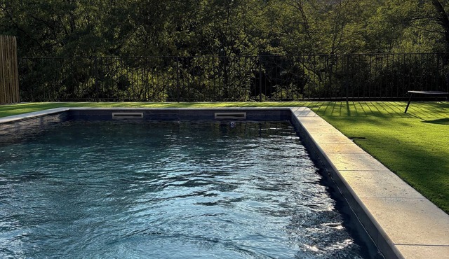 Spacious house with private pool on the river.