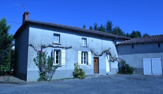 Spacious house with town view