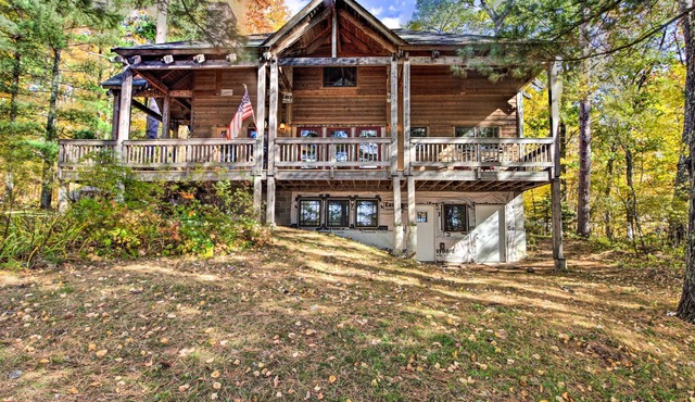Spacious Lakefront Cabin w/ Fire Pit & Grill!