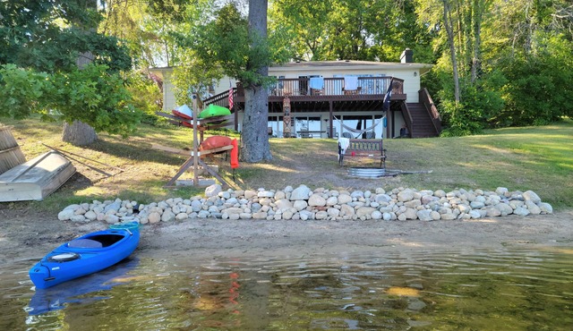 Spacious lakefront home on peaceful Cable Lake.