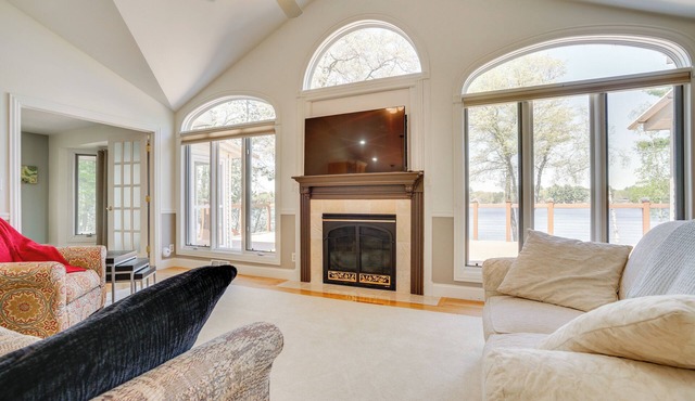 Spacious Lakefront New Auburn Home w/Sunroom