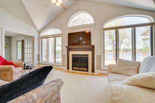 Spacious Lakefront New Auburn Home with Sunroom