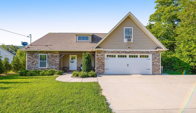 Spacious, lakefront home with private dock, hot tub, chic decor, & amazing views