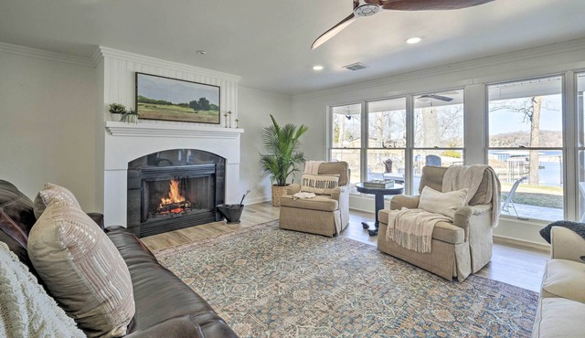 Spacious Lakeside Getaway w/ Hot Tub & Game Room!