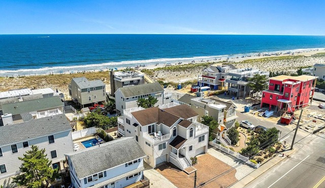 Spacious LBI Beach House Rental – Steps from the Sand on a quiet Beach Block!