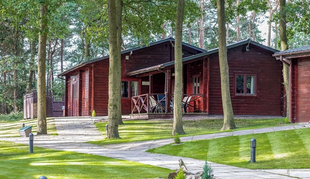 Spacious lodge with modern styling features.