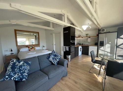 Spacious lodge with king sized bed