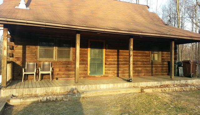 Spacious Log Cabin located between the famous Salmon and Oswego Rivers