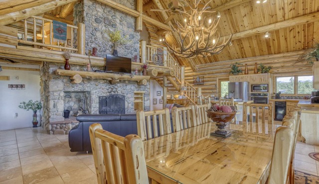Spacious Log Lodge w/Hot Tub, Game Room, Mtn Views, Wraparound Deck, 5 Acres, Near Pagosa Springs!