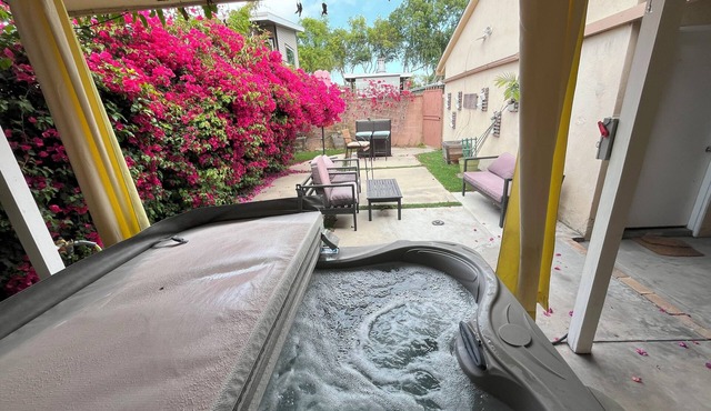 Spacious Long Beach Escape w Private Hot Tub