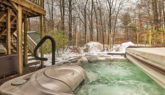 Spacious Long Pond Home: Game Room + Hot Tub!