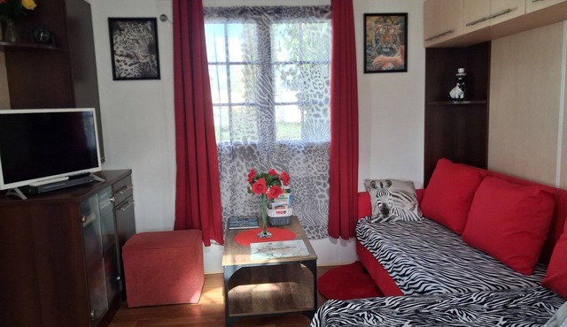 SPACIOUS MOBILE HOME 38 M2-AIR-CONDITIONED-2 BEDROOMS- WASHING MACHINE