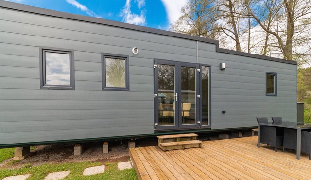 Spacious Mobile Home with Terrace in Erezée in Erezée