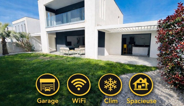 Spacious modern villa - quiet - double garage