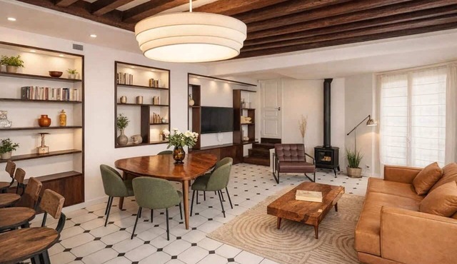 Spacious & modern property in Le Marais