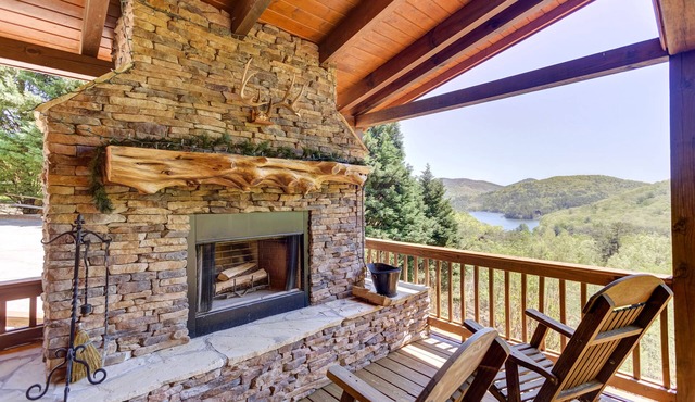 Spacious, mountain home w/a private hot tub, game room, & outdoor seating areas