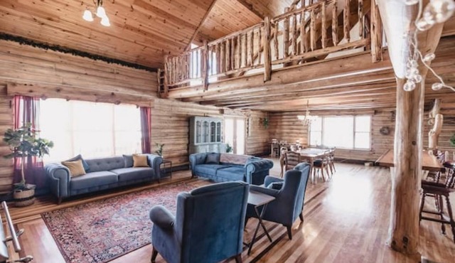 Spacious Multi-family Log Home with Sauna