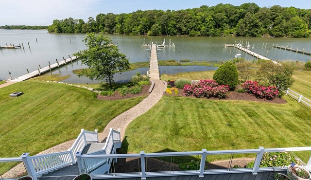 Spacious multi-level waterfront home with private pier and dog-friendly at A Shore Thing