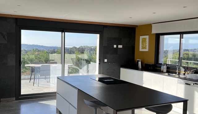 Spacious new villa in private location near village