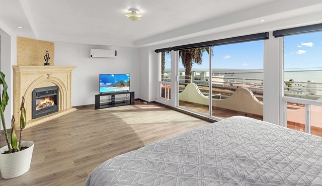 Spacious Oceanview Villa – Near Rosarito, Gated, Patios, Fire Pit & BBQ!