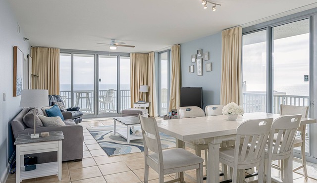 Spacious, open layout floor to ceiling with a wrap around balcony - ED1250
