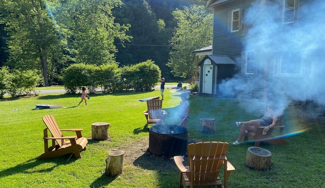 Spacious PA Wilds Getaway! Water views, firepit w/covered patio