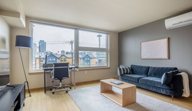Spacious Queen Anne 1BR w/Gym, W/D, Lounge & Roof Deck, by Blueground