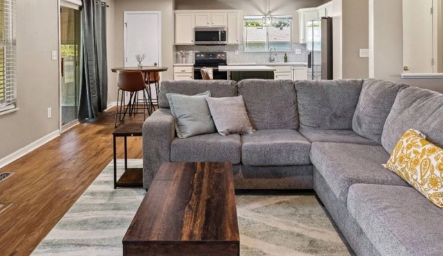 Spacious Ranch Living 3 Car Garage, Rainfall shower, on a Half acre lot.