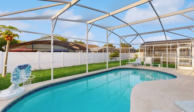 Spacious Retreat with Private Pool, Enclosed Yard, WiFi & Game Room