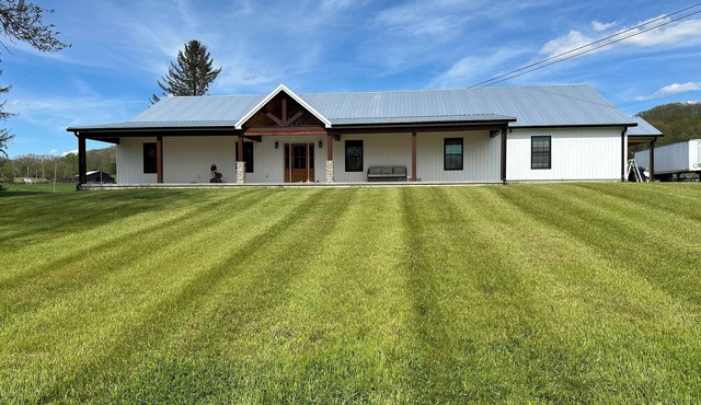 Spacious & serene country location with cozy at home familiarity.