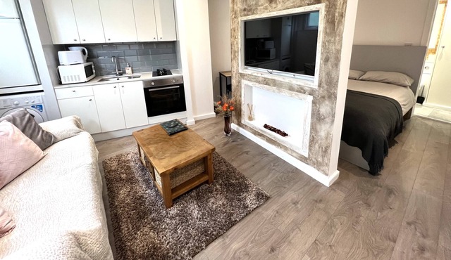 Spacious Studio Flat with Walk-in Shower