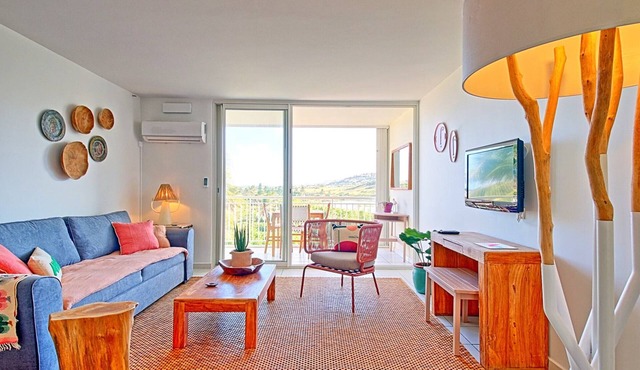 Spacious studio with pool, AC, and parking in Saint-Martin