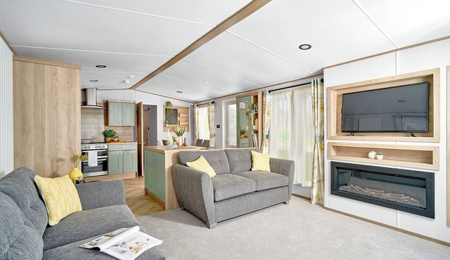Spacious, stylish and modern caravan.