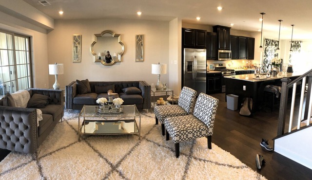 Spacious Top Condo, Grand Master suit and covered patio with a gas fireplace.