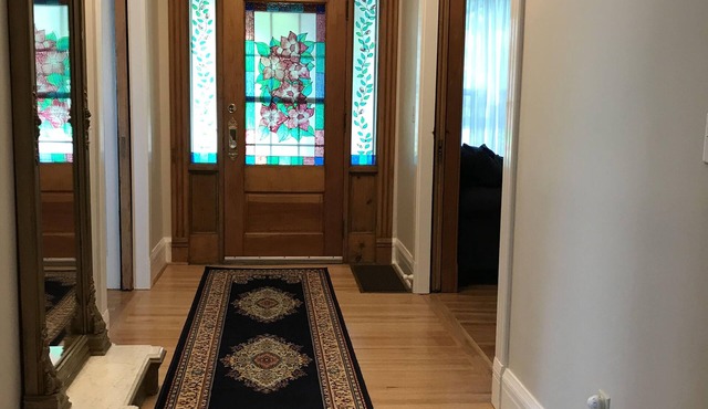 Spacious updated private home, quiet neighborhood, walk to downtown.