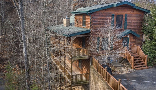 Spacious, upgraded, treetop views with outdoor hot tub + game room!